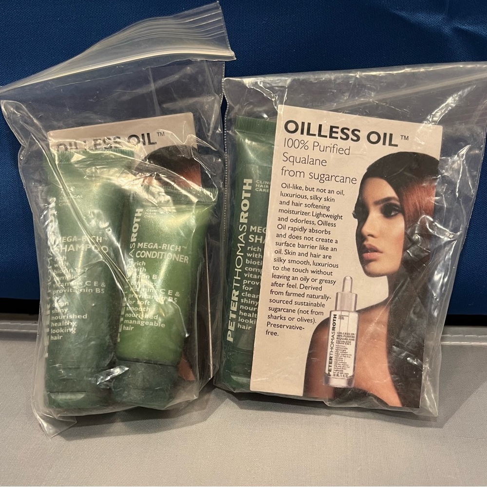 New Auth Peter Thomas Roth Set of Mega-rich Shampoo & Conditioner Deluxe Samples